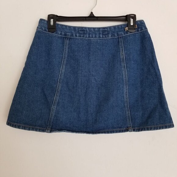Brandy Melville Mini Button Front Denim Jean Skirt - Picture 4 of 10